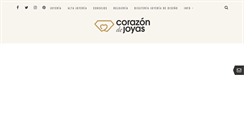 Desktop Screenshot of corazondejoyas.com